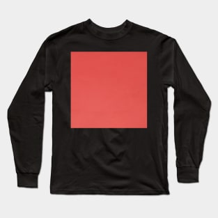 Red leather texture closeup Long Sleeve T-Shirt